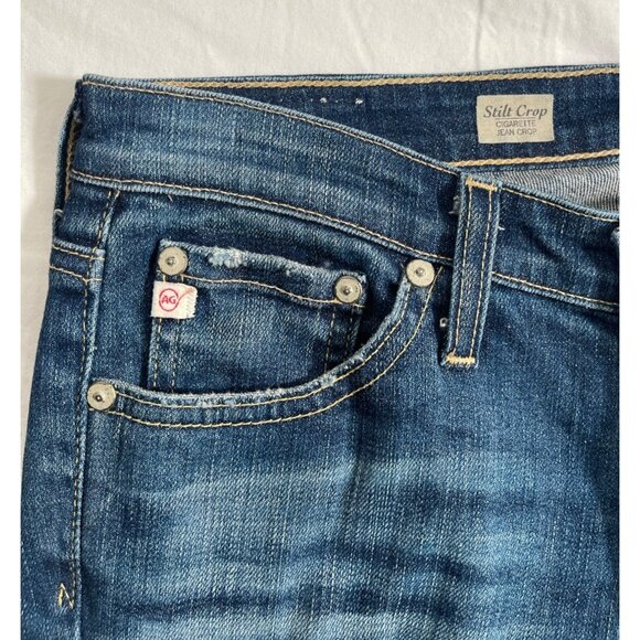 AG Adriano Goldschmied Stilt Crop Cigarette Jean Distressed - Picture 5 of 11